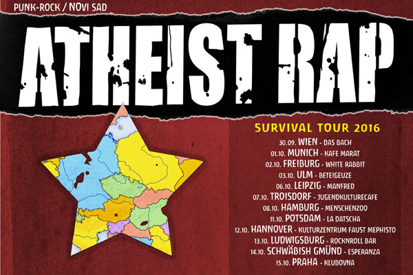 Atheist Rap kreće na evropsku turneju