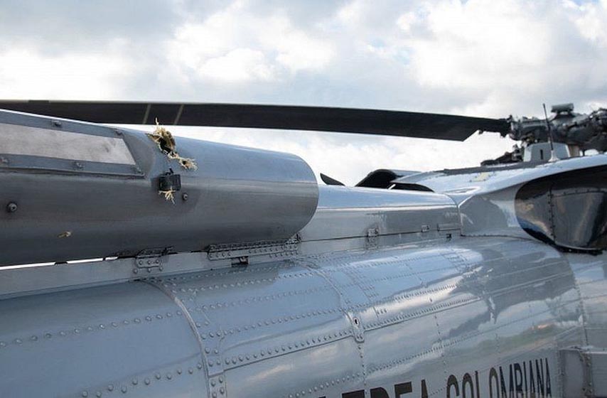 helikopter predsednika kolumbije