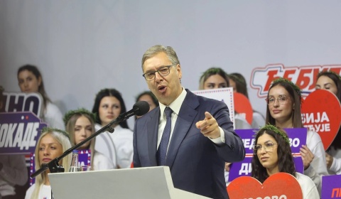 Vučić na završnom skupu: Srbija je napadnuta po spoljnom nalogu, nikad nisam imao skaj telefon