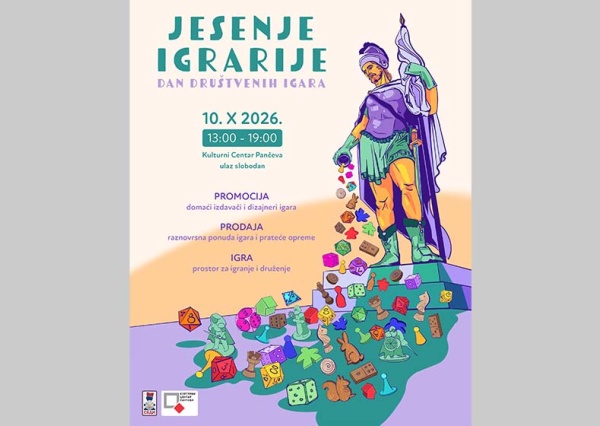 Jesenje igrarije u subotu u Pančevu: Sajam društvenih igara u Kulturnom centru