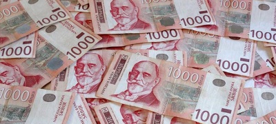 Evro u ponedeljak 117,3620 dinara
