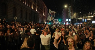 Hiljade ljudi na Slaviji pred završni miting Studentske liste