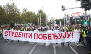 Studenti u blokadi nastavljaju akciju od vrata do vrata širom Srbije