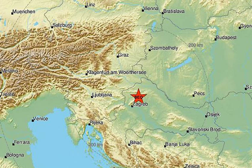 Zemljotres potresao Hrvatsku, osetio se i u delu Srbije