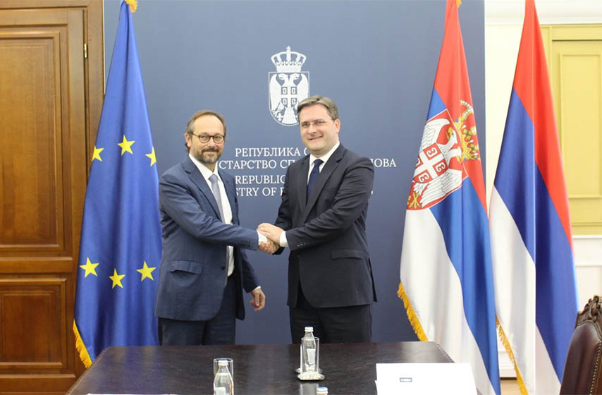 ministar nikola selakovic, sef delegacije eu u srbiji, emanuel zofre