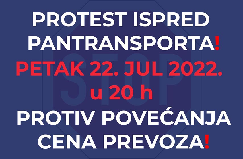 narodna stranka pancevo, protest, pantransport