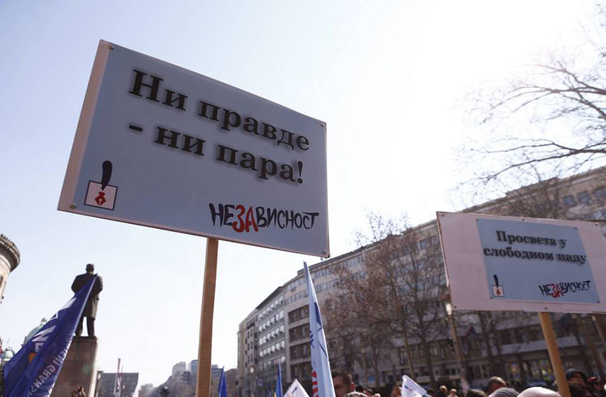 protest, prosvetni radnici