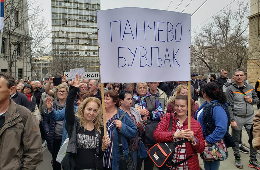 protest, pijacni prodavci, beograd