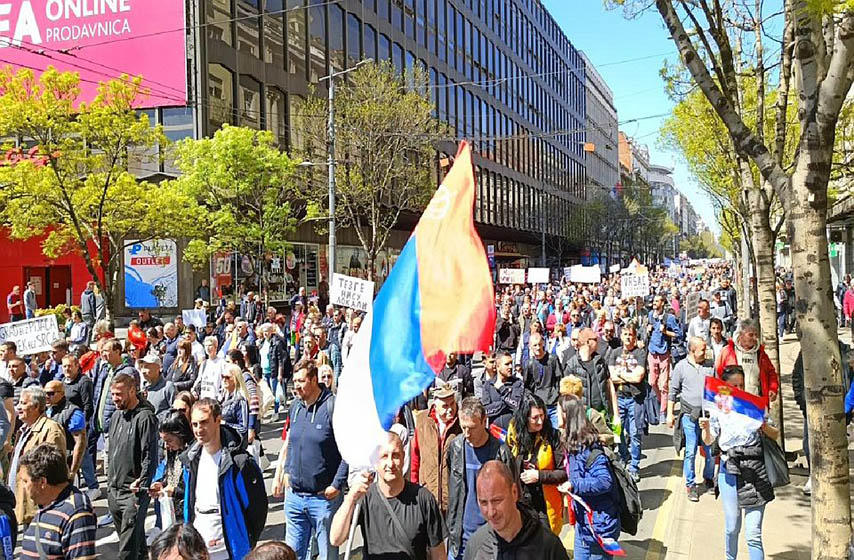 pijacni prodavci, protest, beograd