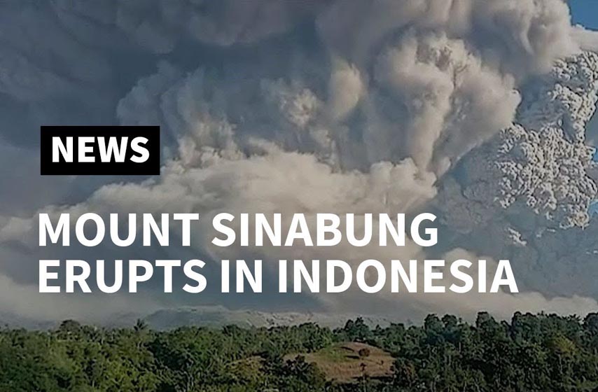 erupcija vulkana sinabung indonezija, vulkan sinabung