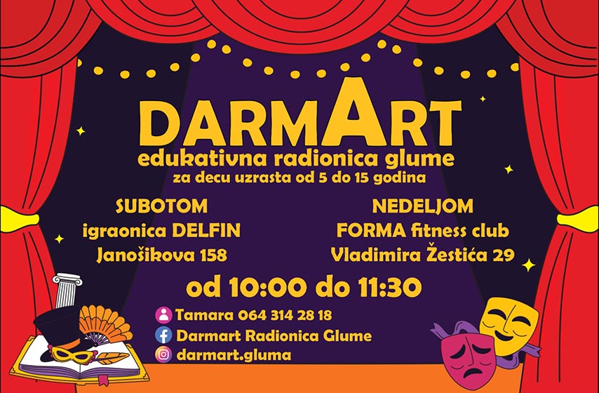 DarmArt edukativna radionica glume Pančevo