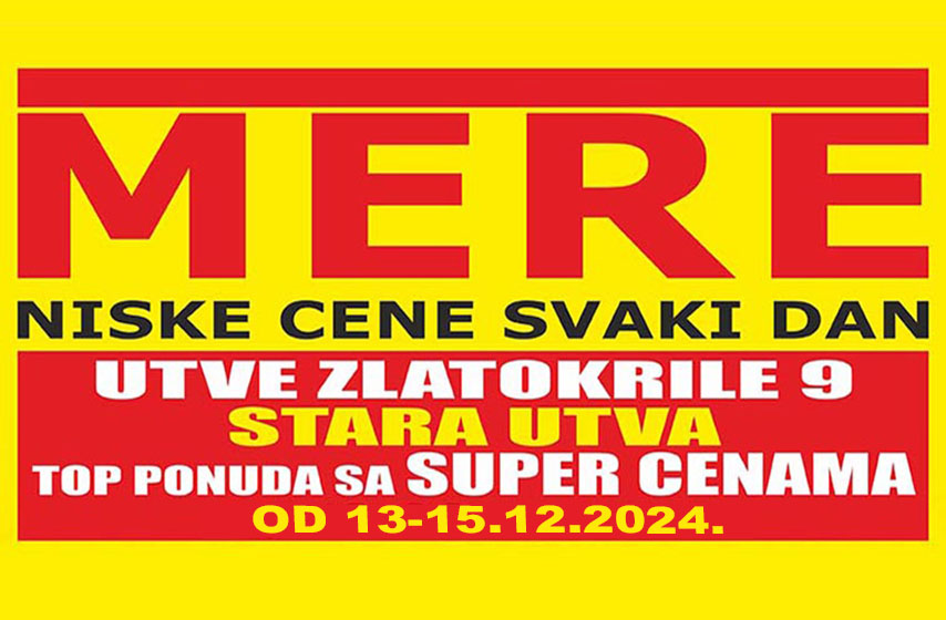 MERE market 2, Utve zlatokrile 9, Pančevo