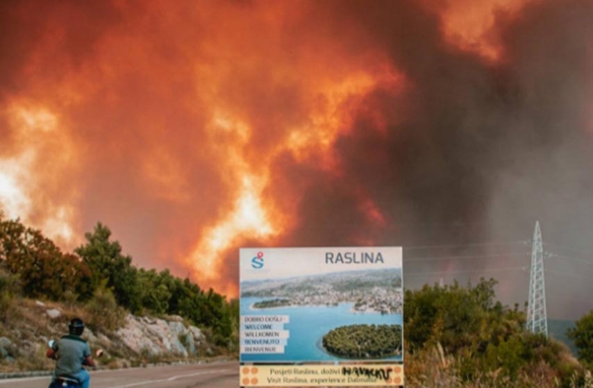 sibenik, pozar