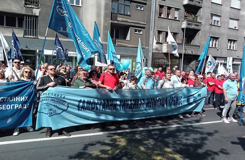 prvomajski protest, sindikat, beograd