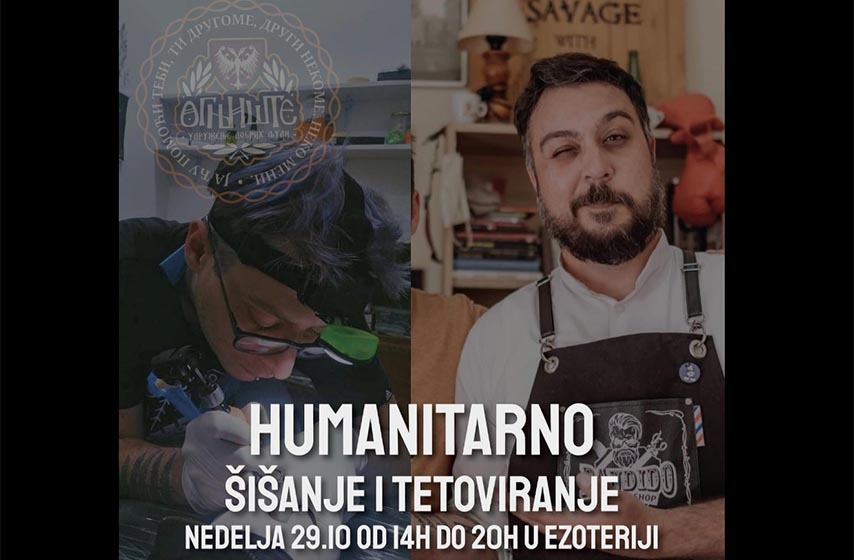 ezoterija pub, humanitarna akcija, sisanje, tetoviranje, pancevo