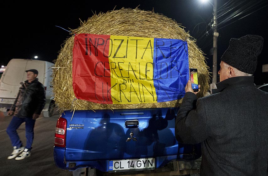 protesti poljoprivrednika, rumunija, bugarska