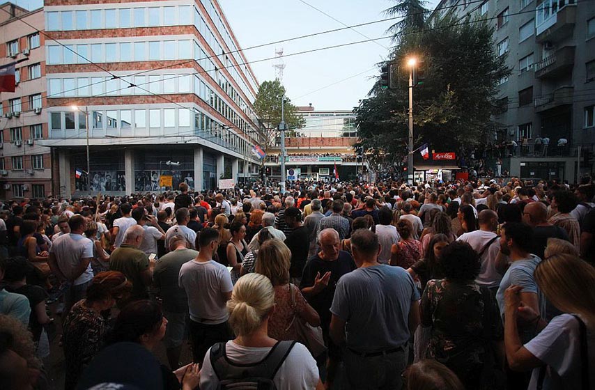 protest, beograd, eko straza, rts, k-013