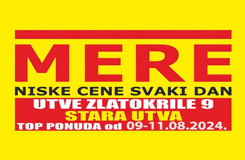 MERE market 2, utve zlatokrile 9, pančevo