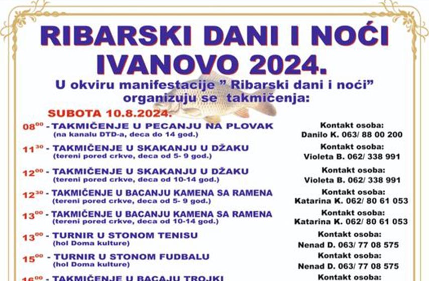 ivanovo, ribarski dani i noci, k-013