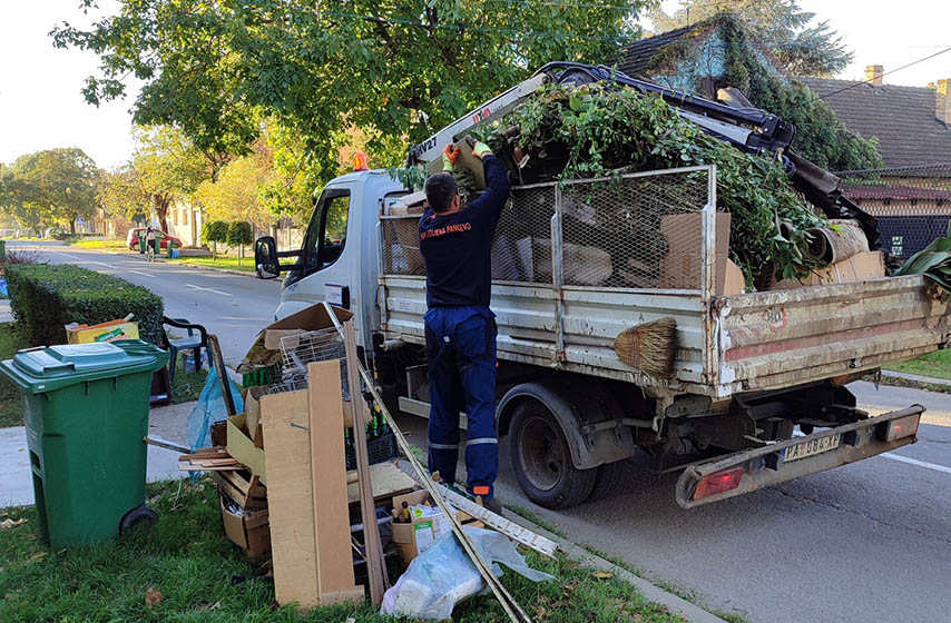 jkp higijena, pancevo, akcija odvozenja kabastog otpada, k-013, vesti pancevo