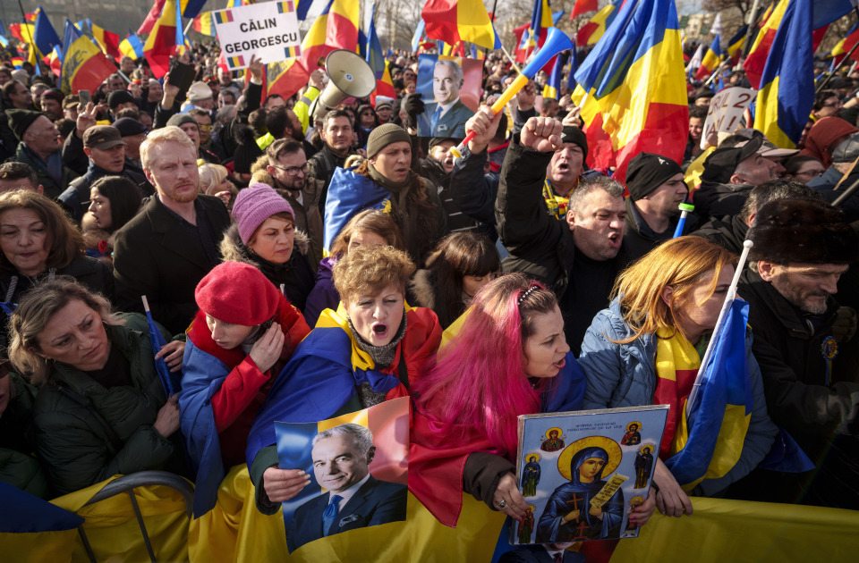 rumunija, protest, k-013, vesti iz regiona, predsednicki izbori