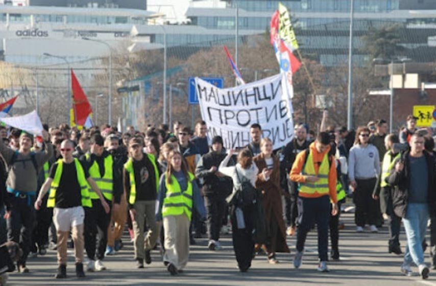 protest studenata, protestni mars, k-013, vesti srbija