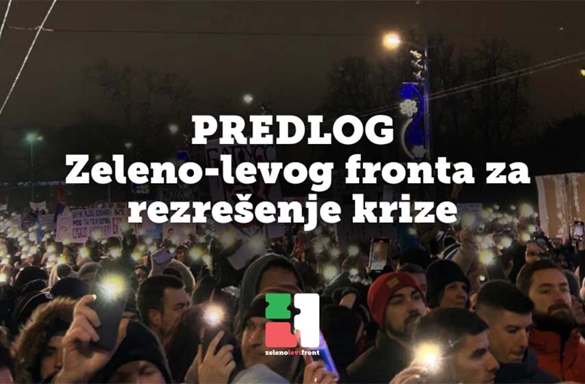 zeleno-levi front, resenje krize, k-013, vesti srbija