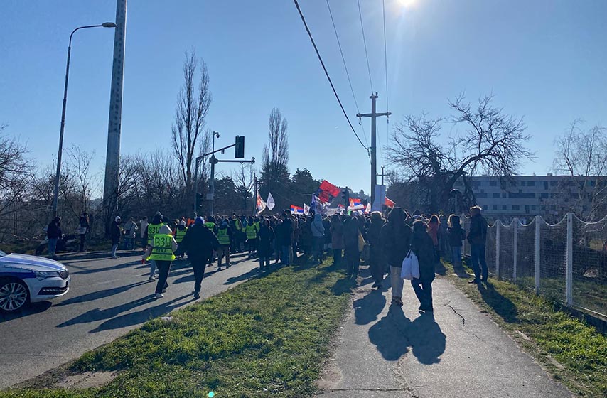 studenti iz beograda, setnja do kragujevca, k-013, vesti srbija