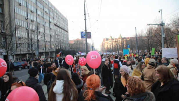 protest, ministarstvo prosvete, k-013, vesti srbija