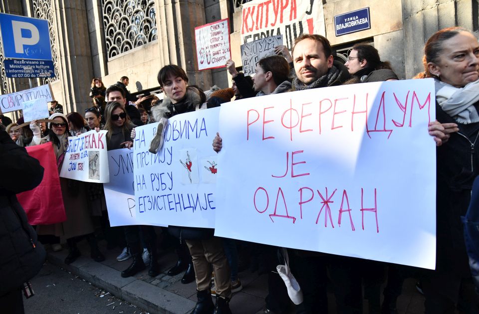 protest glumaca, k-013, vesti srbija