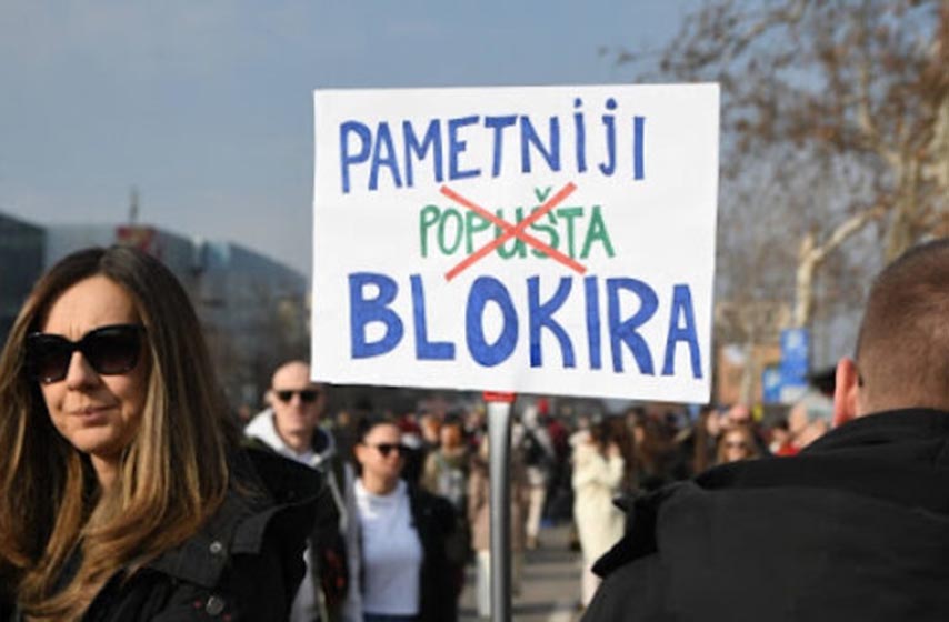 protest studenata, most gazela, k-013, blokada, vesti srbija