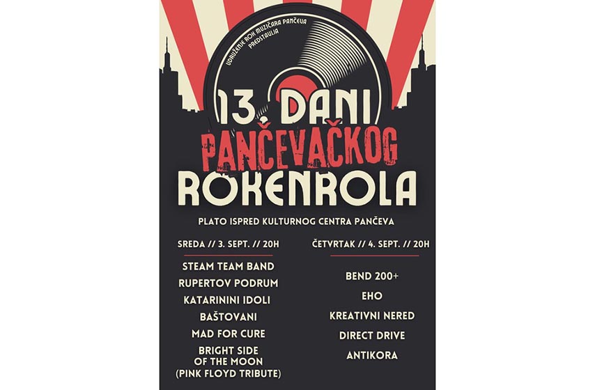 dani pancevackog rokenrola, pancevo, k-013, vesti pancevo