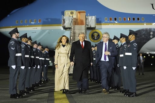 donald tramp, velika britanija, k-013, melanija tramp