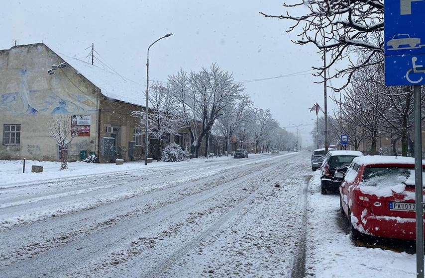 putevi srbije, sneg, stanje na putevima, k-013, vesti pancevo, pancevo
