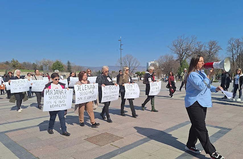 zene protiv nasilja, nis, osmi mart, k-013, vesti srbija
