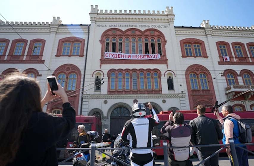 studenti u blokadi, ministar bratina, k-013, vesti srbija