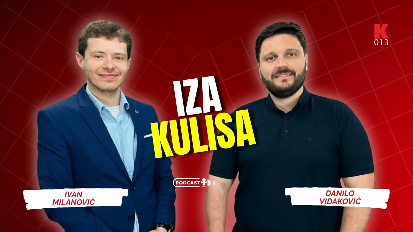 iza kulisa, podkast, danilo vidakovic, ktv televizija, ivan milanovic, k-013, vesti srbija