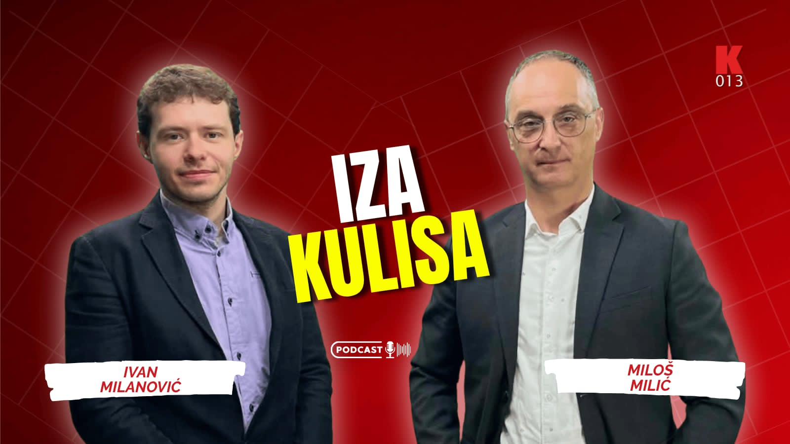 podkast iza kulisa, k-013, vesti srbija, k-013 televizija, milos milic, ivan milanovic, intervju