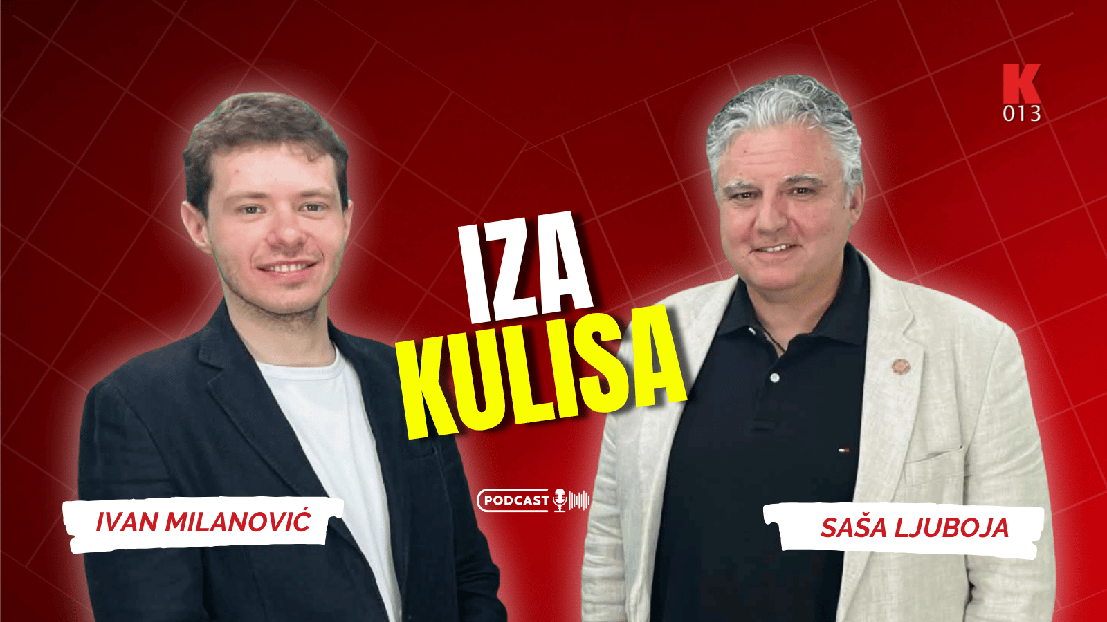 sasa ljuboja, k-013, vesti srbija, iza kulisa, podkast, ivan milanovic