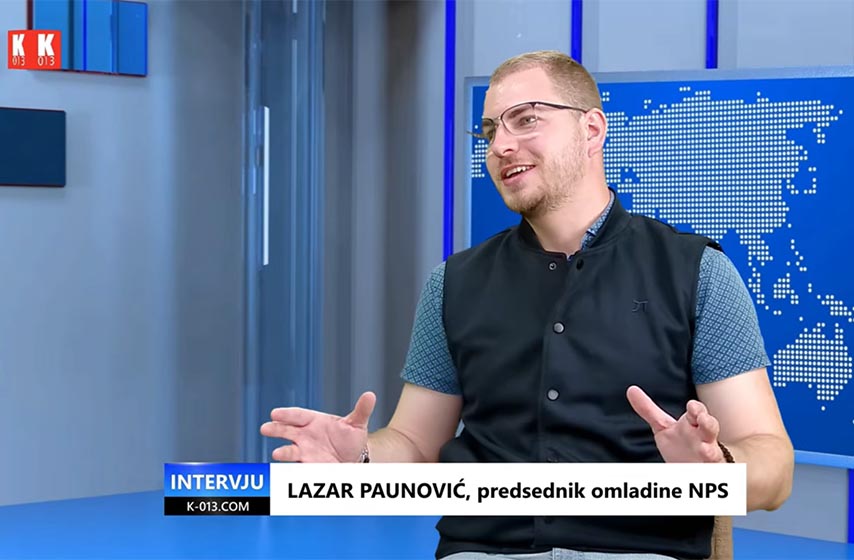 narodni pokret srbije, nps, layar paunovic, k-013, intervju, vesti srbija, studenti, studentski pokret