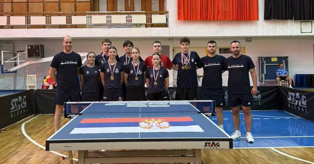 stoni tenis, balkansko prvenstvo Srbije, osam medalja, k-013, vesti srbija