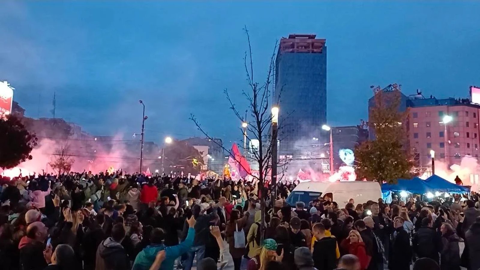 Studentska lista, Slavija, završni miting, izbori, Beograd, studenti pobeđuju