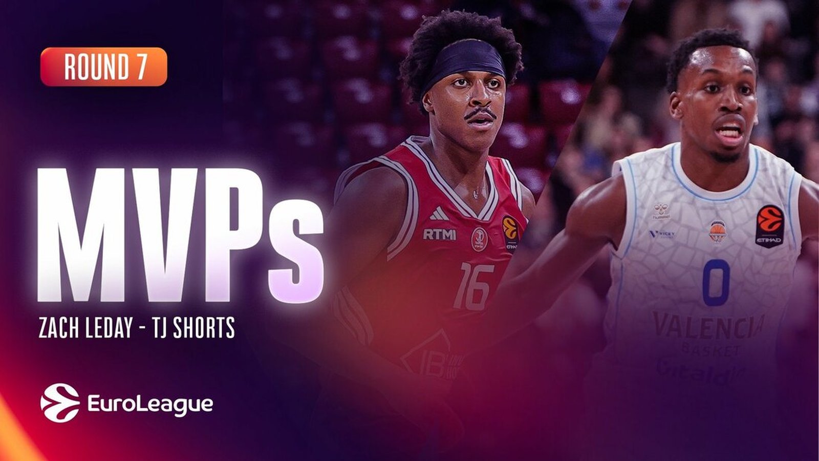 Evroliga, MVP 7. kola, Zek Ledej, To Džej Šorts, Hapoel, Valensija
