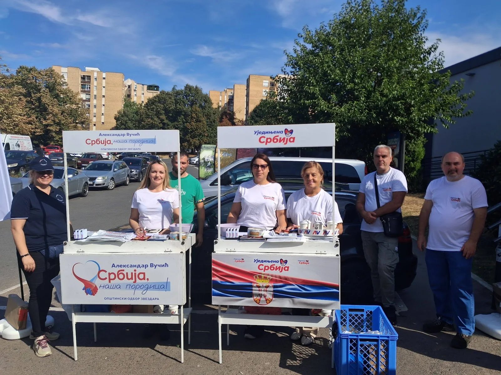 Vladimir Simović, studentski štandovi, SNS, javni prostor, simbolička moć