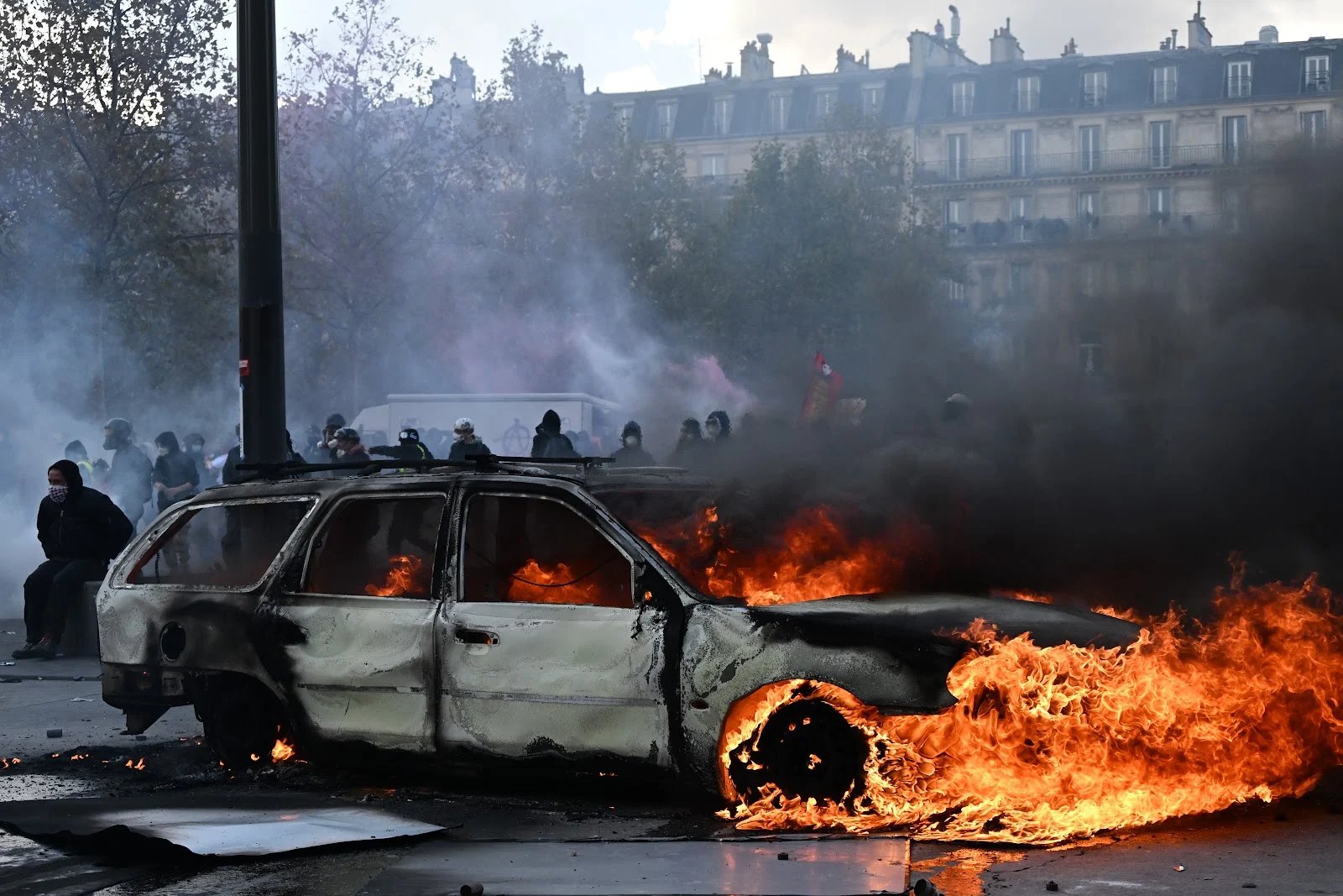Francuska, protesti, policija, suzavac, Emanuel Makron, studenti