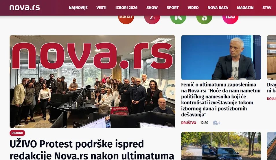 NUNS, Tamara Filipović, Nova.rs, Junajted medija, Marko Stjepanović, medijski standardi