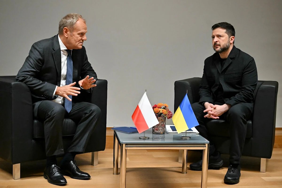 Donald Tusk, Volodimir Zelenski, sankcije Rusiji, Evropska unija, Brisel, Karol Navrocki